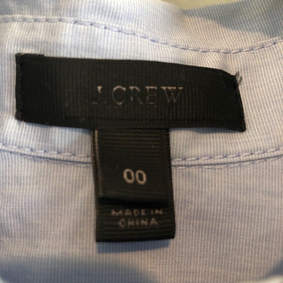 J. Crew Short Sleeve Popover Shirt- Blue - Picture 3 of 7
